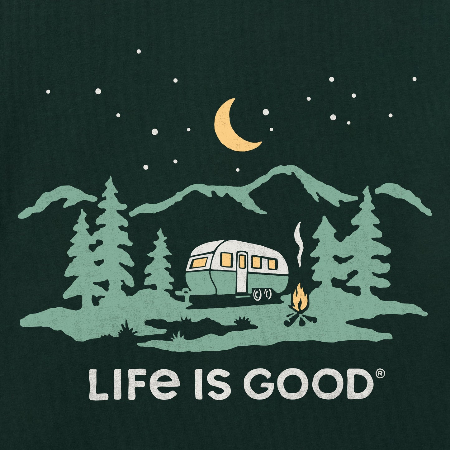 Women's Camper in the Mountains Short Sleeve Crusher Tee