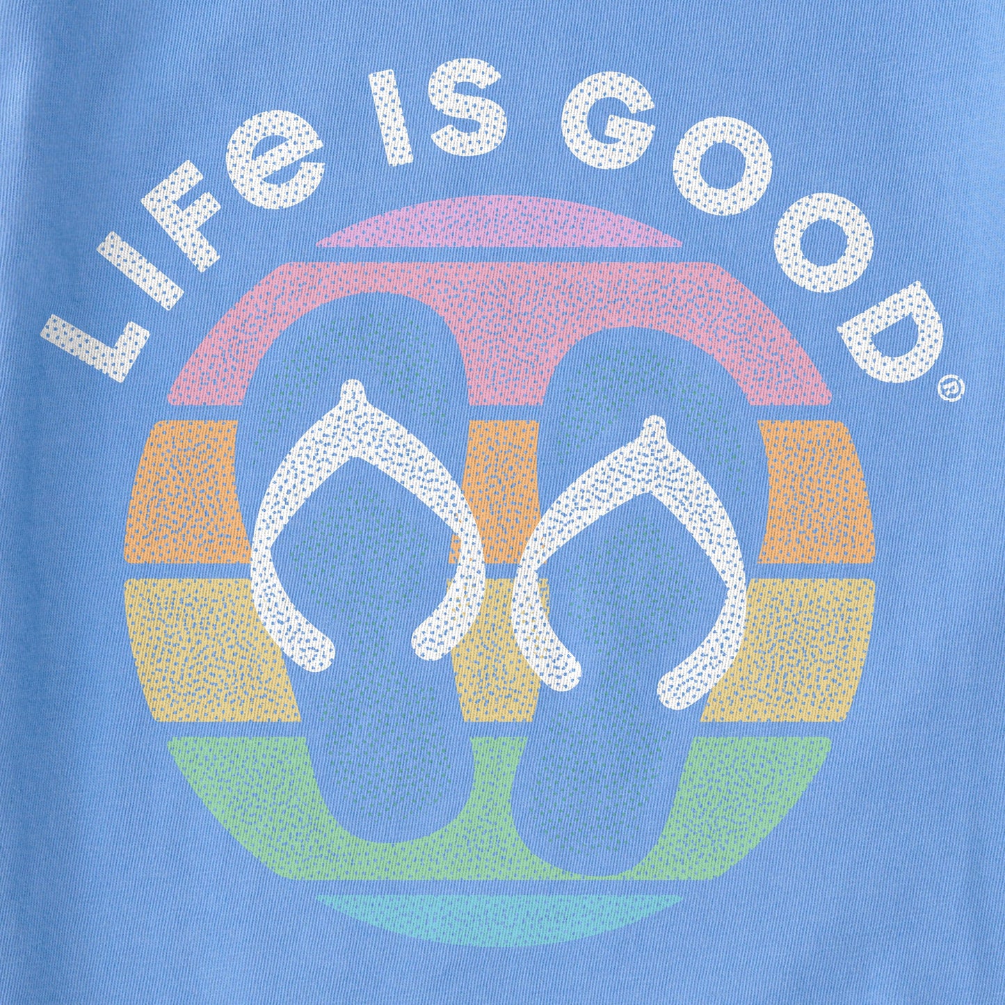 Women's Flip Flop Sunsets Short Sleeve Crusher Tee