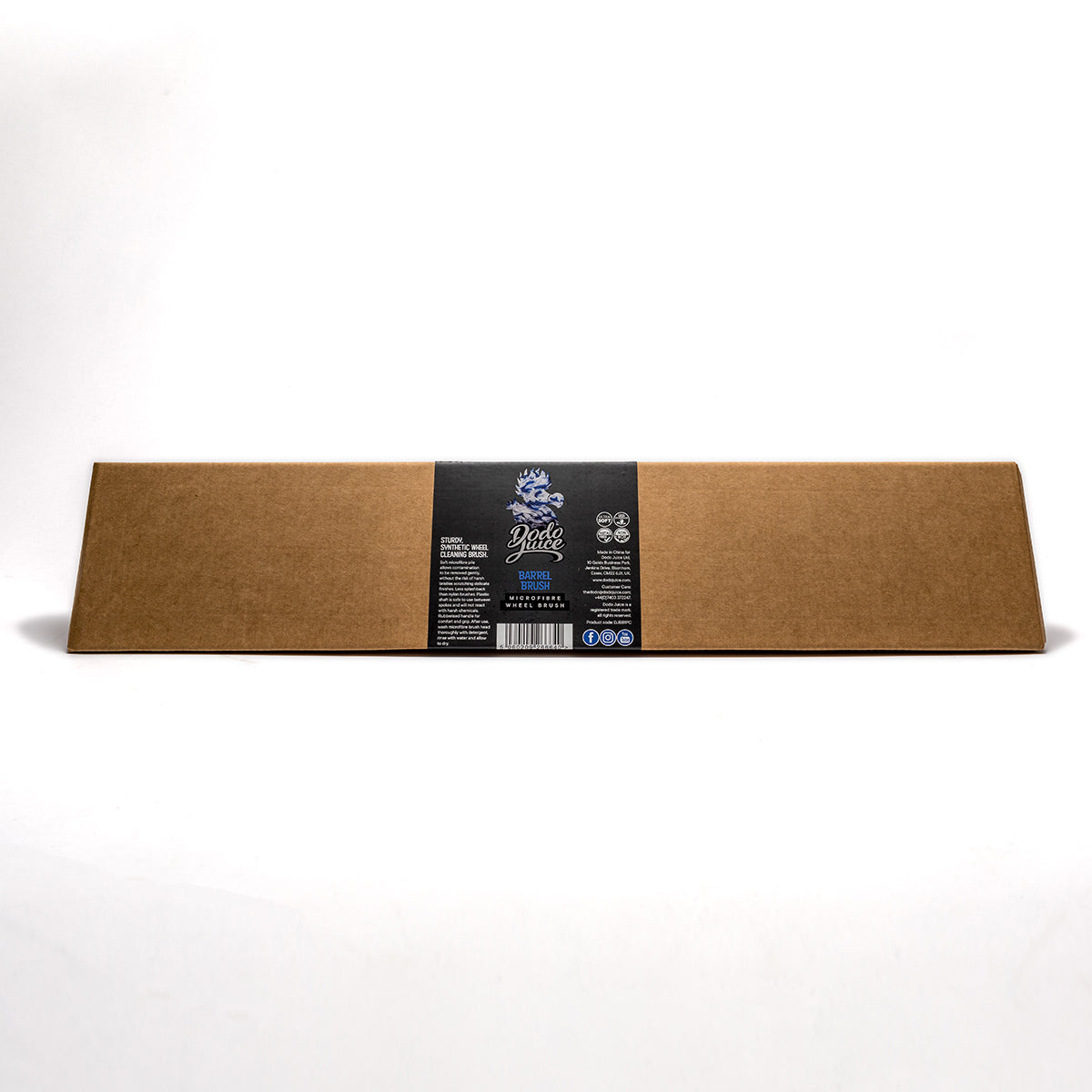 Barrel Brush - soft microfibre wheel cleaning brush - long handle for deeper cleaning HS 9603909100