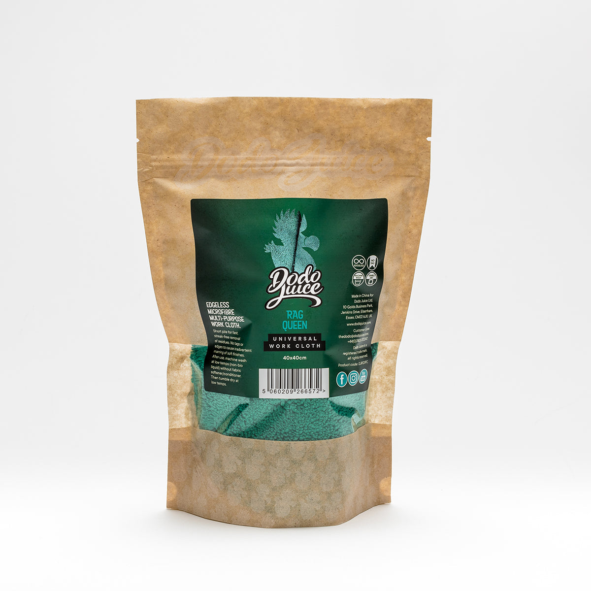 Rag Queen - buffing, polishing and cleaning cloth - short pile edgeless microfibre 40x40cm 380gsm HS 6307109090