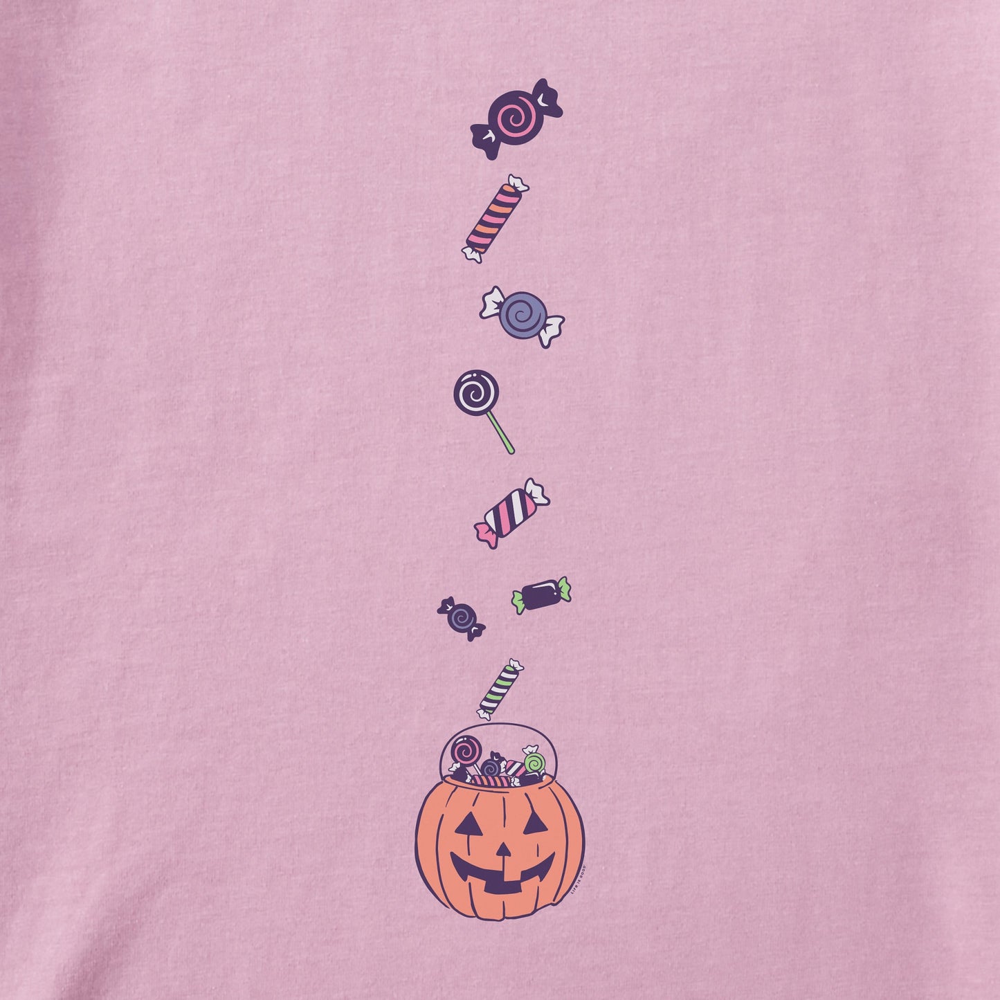 Women's I Want Candy Long Sleeve Crusher Tee