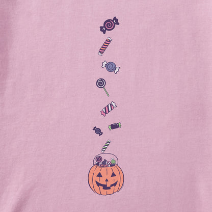 Women's I Want Candy Long Sleeve Crusher Tee