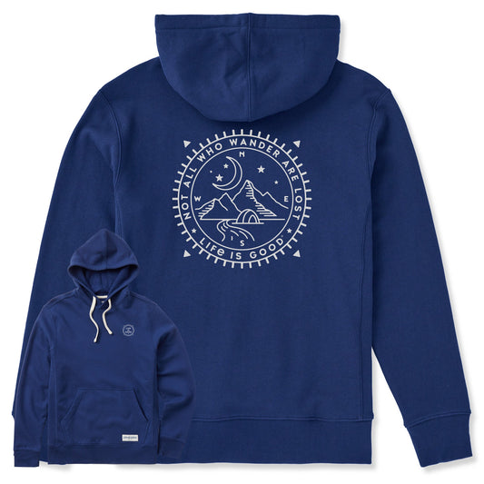 Men's Wander Compass Camp Simply True Fleece Hoodie