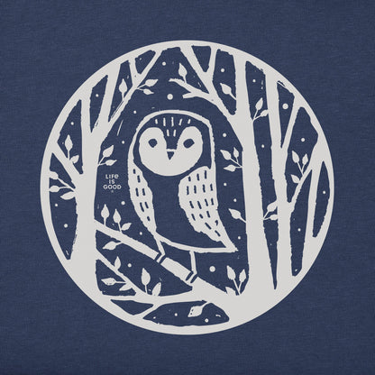 Men's Owl in the Trees Simply True Fleece Hoodie