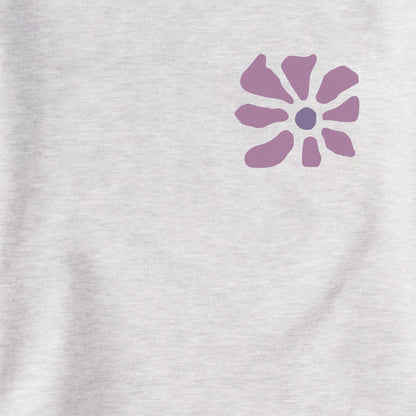 Women's Cats in Flower Field Simply True Fleece Hoodie