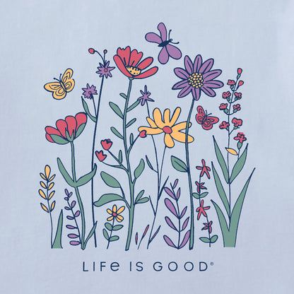 Women's Life is Good Butterfly Garden Simply True Fleece Hoodie