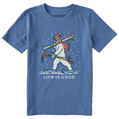 Kids Ski Yeti Short Sleeve Crusher Tee