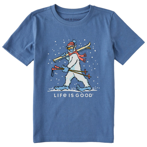 Kids Ski Yeti Short Sleeve Crusher Tee