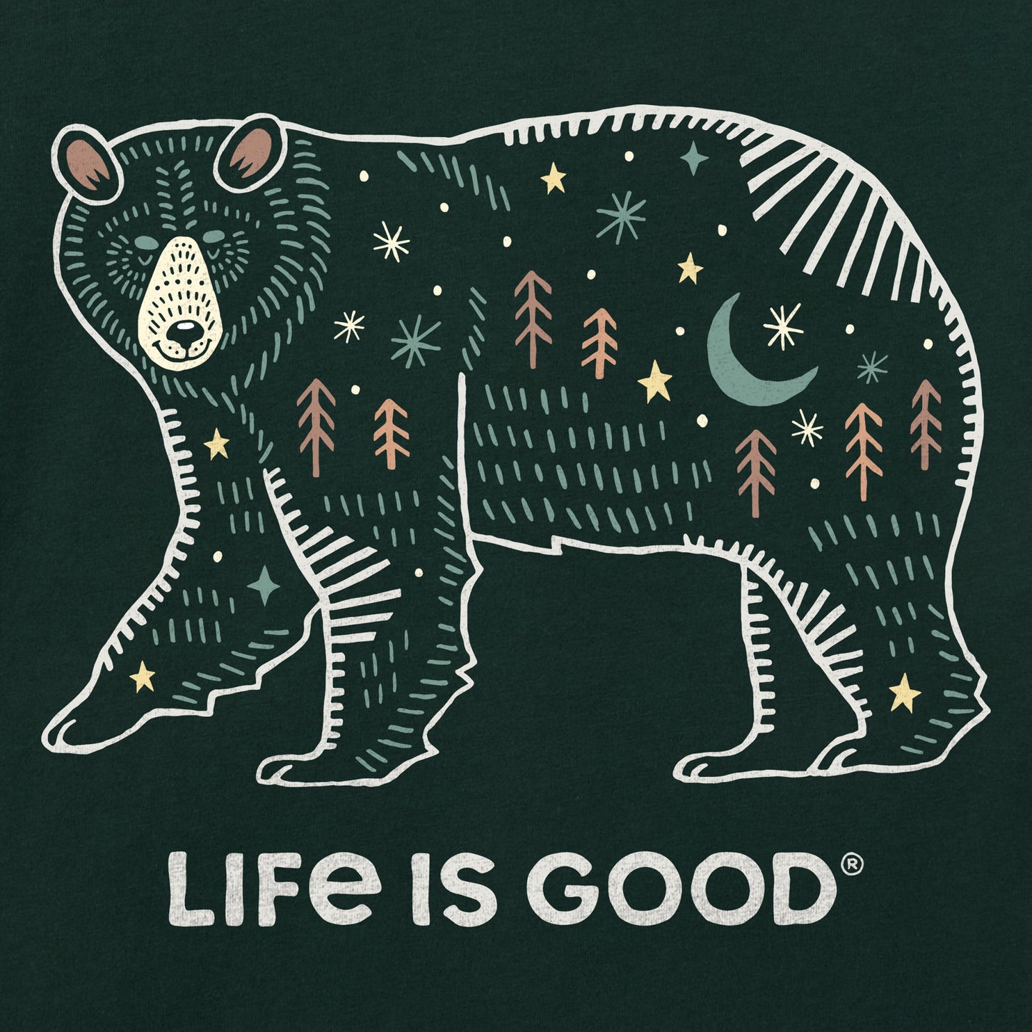 Kids Bear Landscape Short Sleeve Crusher Tee