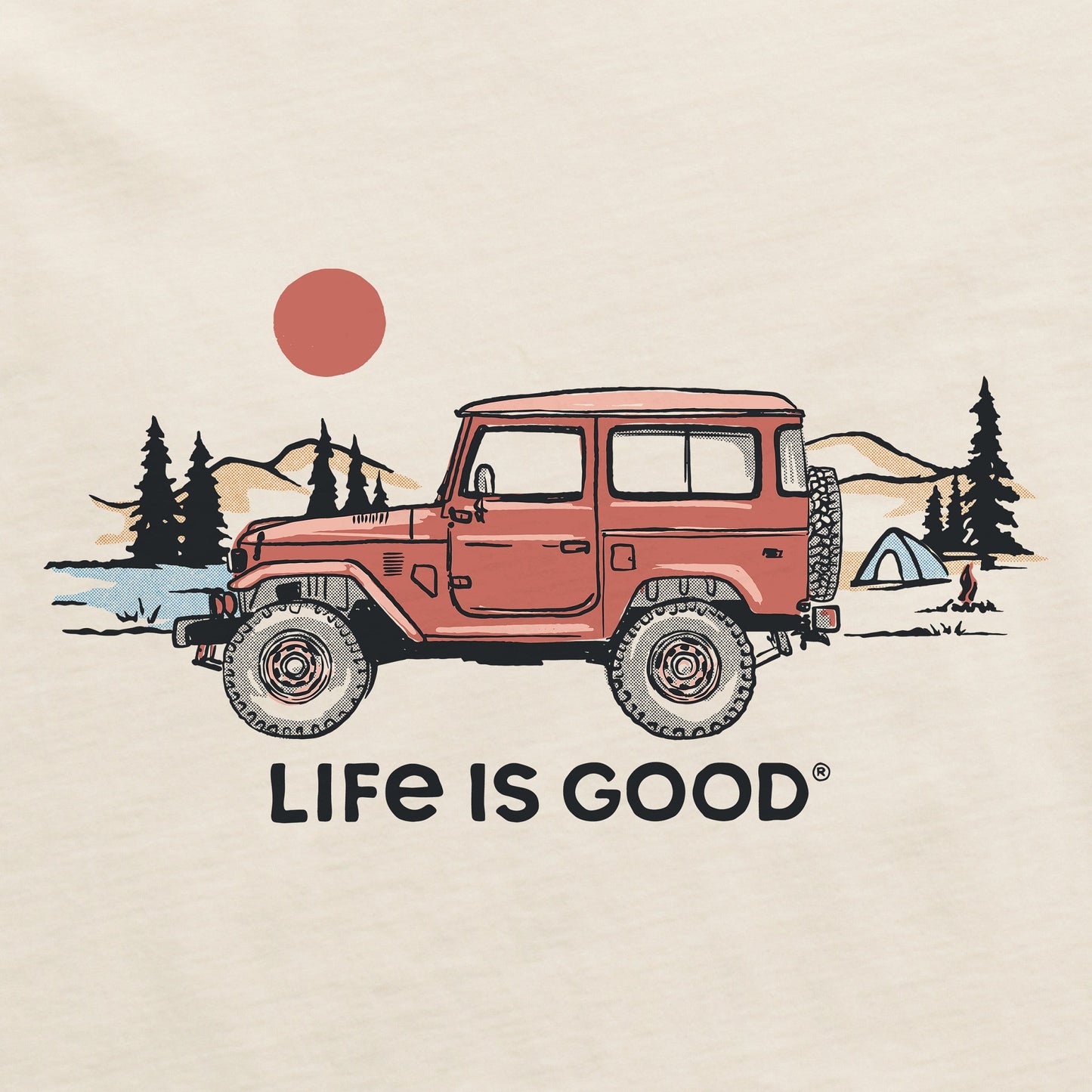 Men's Off Road Mountains Short Sleeve Crusher Tee