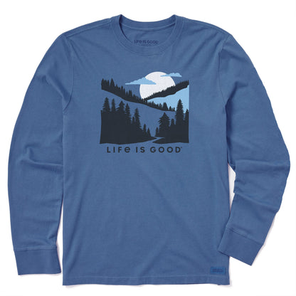 Men's Hillside Sunset Long Sleeve Crusher Tee