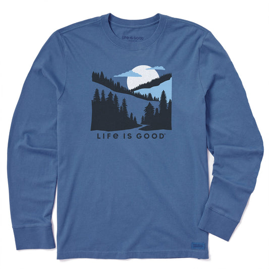 Men's Hillside Sunset Long Sleeve Crusher Tee