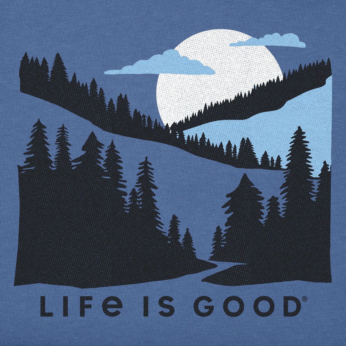 Men's Hillside Sunset Long Sleeve Crusher Tee