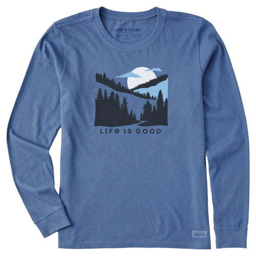 Women's Hillside Sunset Long Sleeve Crusher Tee