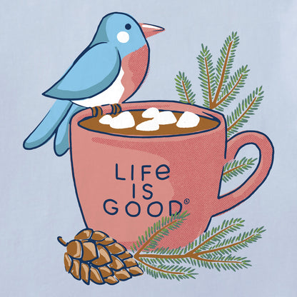 Women's Cocoa Bird Long Sleeve Crusher Tee