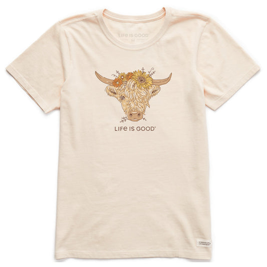 Women's Highland Cow Short Sleeve Crusher Tee