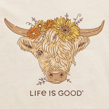 Women's Highland Cow Short Sleeve Crusher Tee