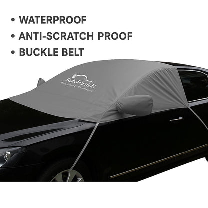 Autofurnish Aero Car Windshield Cover Frost Dust Shield Car Window Protector Waterproof Heat Resistant Universal Size