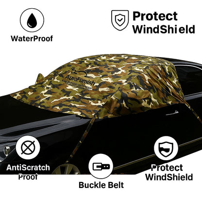 Autofurnish Aero Car Windshield Cover Frost Dust Shield Car Window Protector Waterproof Heat Resistant Universal Size